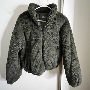 Feathered puffer jacket